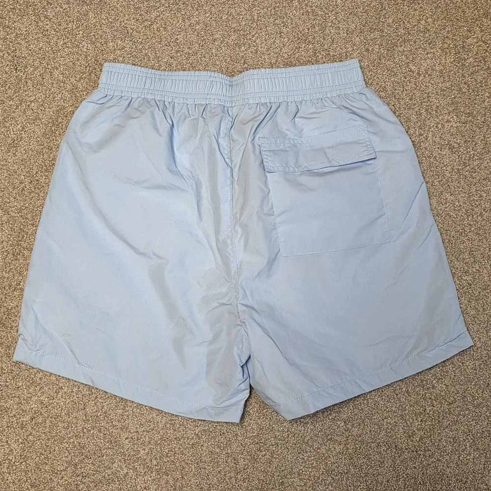 Polo Ralph Lauren Traveler Swim Trunks Shorts Light Blue Mesh Lined Men's L NWT